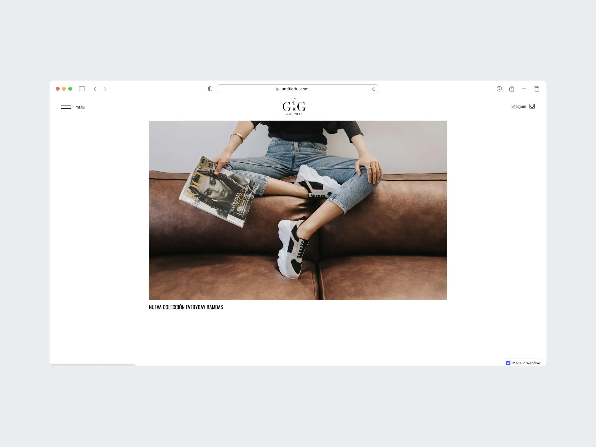 Gracia y Gardel ecommerce website