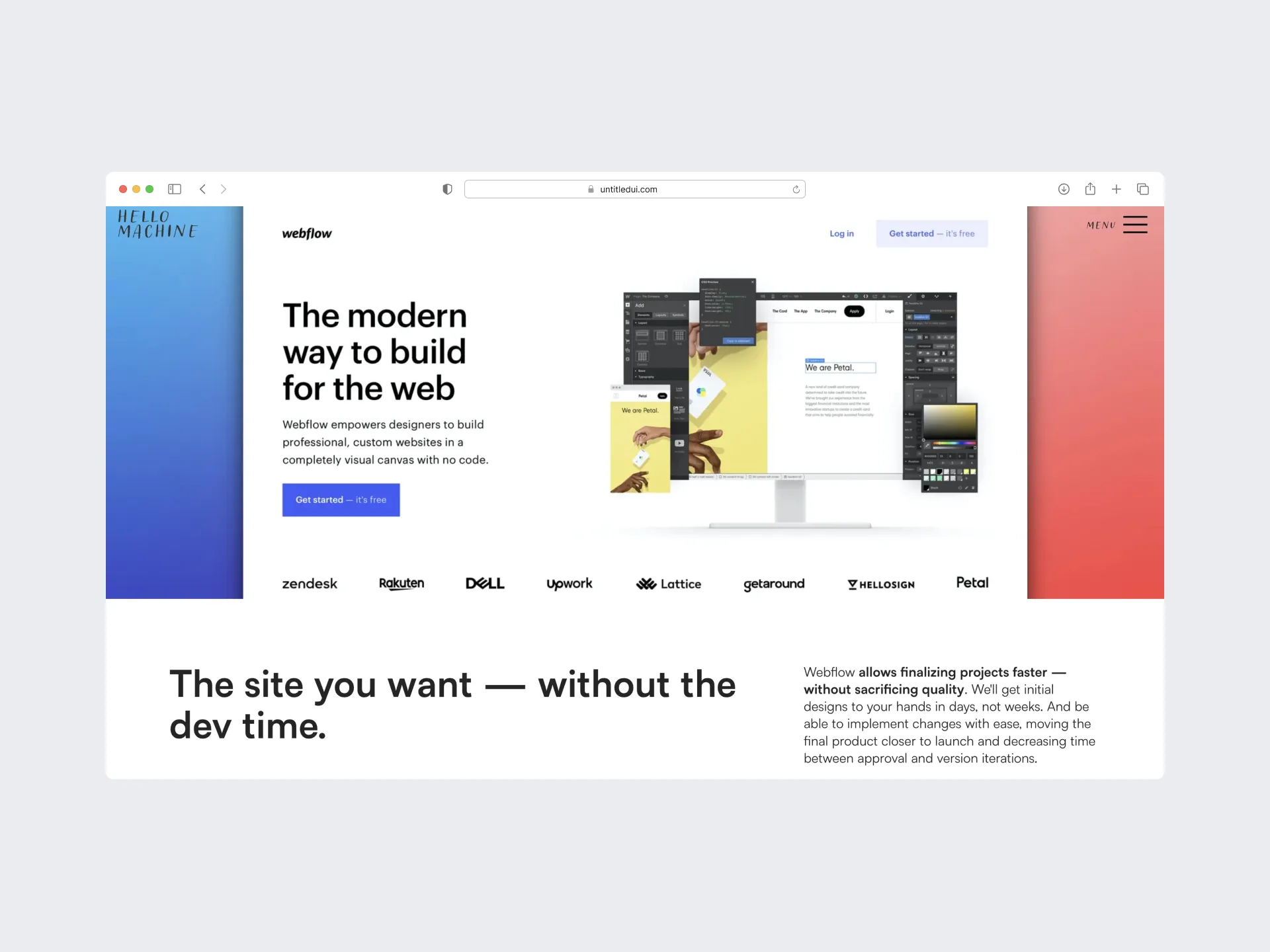 Hello Machine webflow services